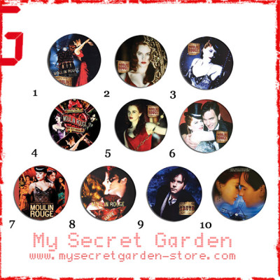 Moulin Rouxx - Movie Pinback Button Badge Set ( or Hair Ties / 4.4 cm Badge / Magnet / Keychain Set )